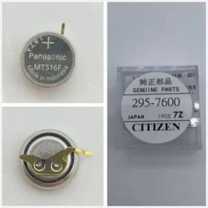 Citizen Eco-drive 295-7600 MT516 Rechargeable Battery Capacitor